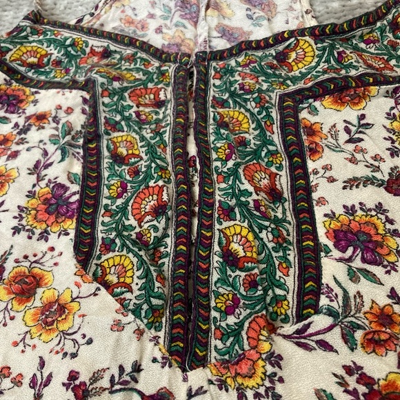 American Eagle Flowy Floral Top XS Boho Y2K Festival - Picture 2 of 5